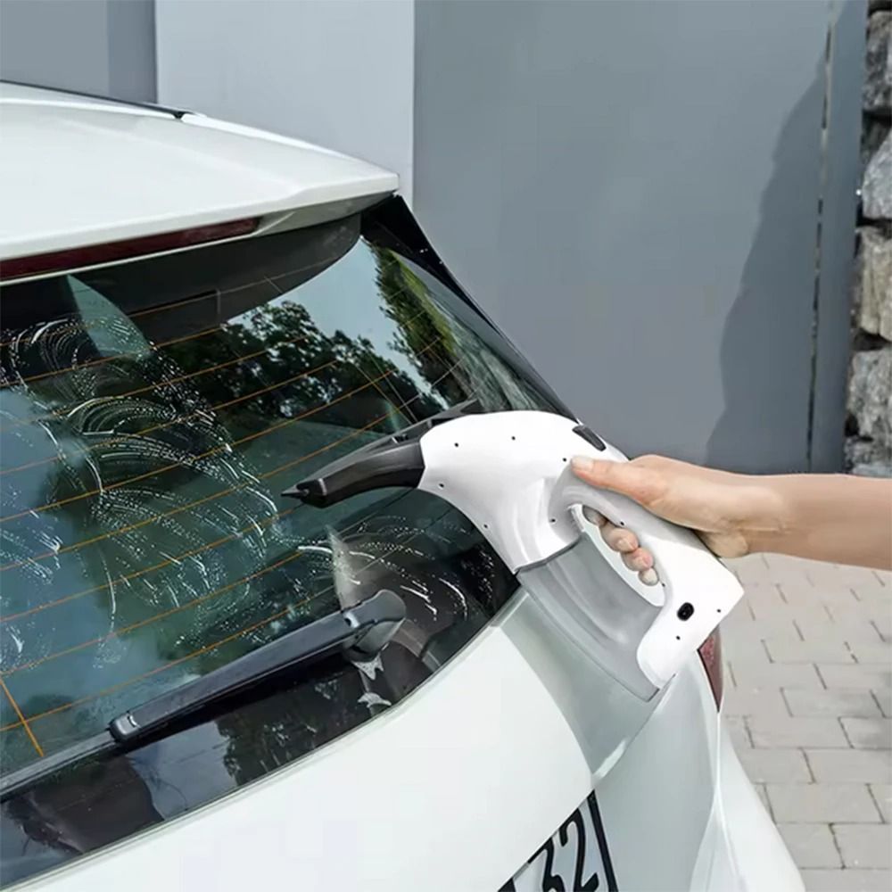 Window Glass Cleaner with Strong Suction and LED Power Display