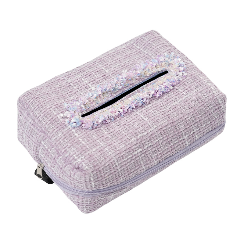 Creative Car Tissue Box, Small Fragrance Style, High End Car Hanging Paper Box, Multi Function Handrail Box