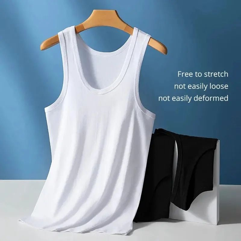 Mens Cotton Sleeveless Fitness Vest for Everyday Comfort
