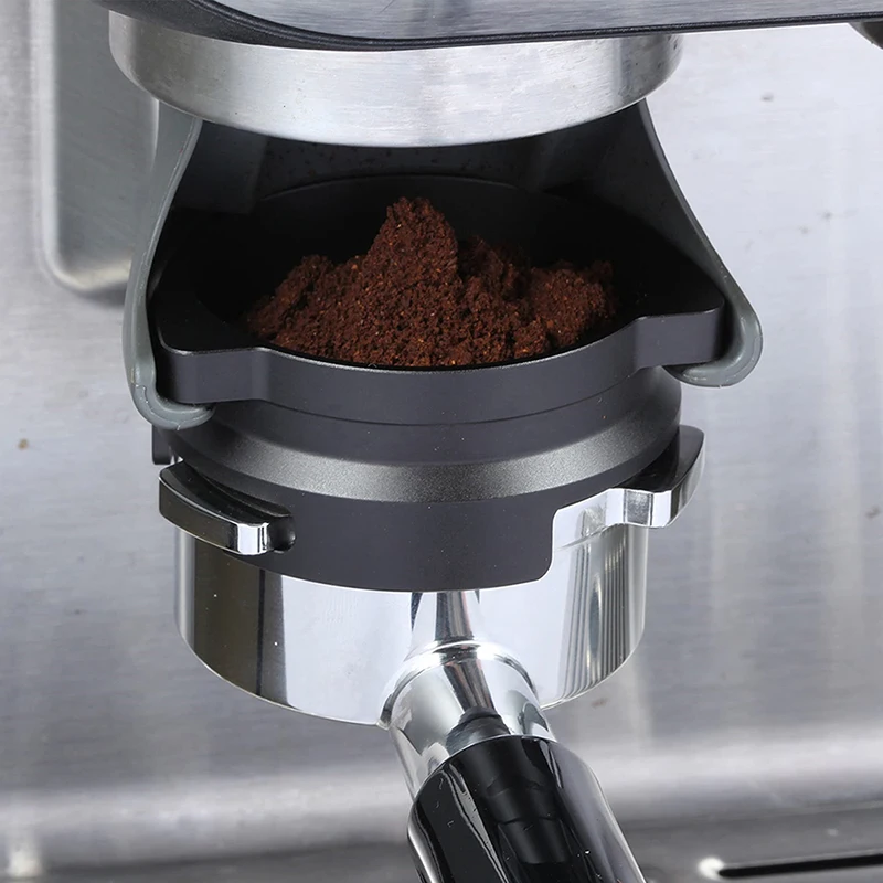 Coffee Powder Receiver Funnel, Rotatable Aluminum Alloy Coffee Dosing Ring, Accessory for Breville Machines