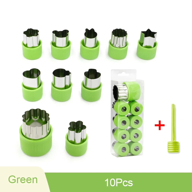Small Wonton Biscuit Mold, Stainless Steel Fruit Cutting, Heart/Flower Shape Vegetables Cutter Embossing Tool