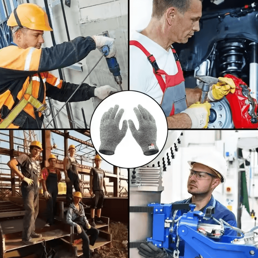 HPPE Level 5 Anti-Cut Safety Gloves – High-Strength Multi-Purpose Protective Work Gloves