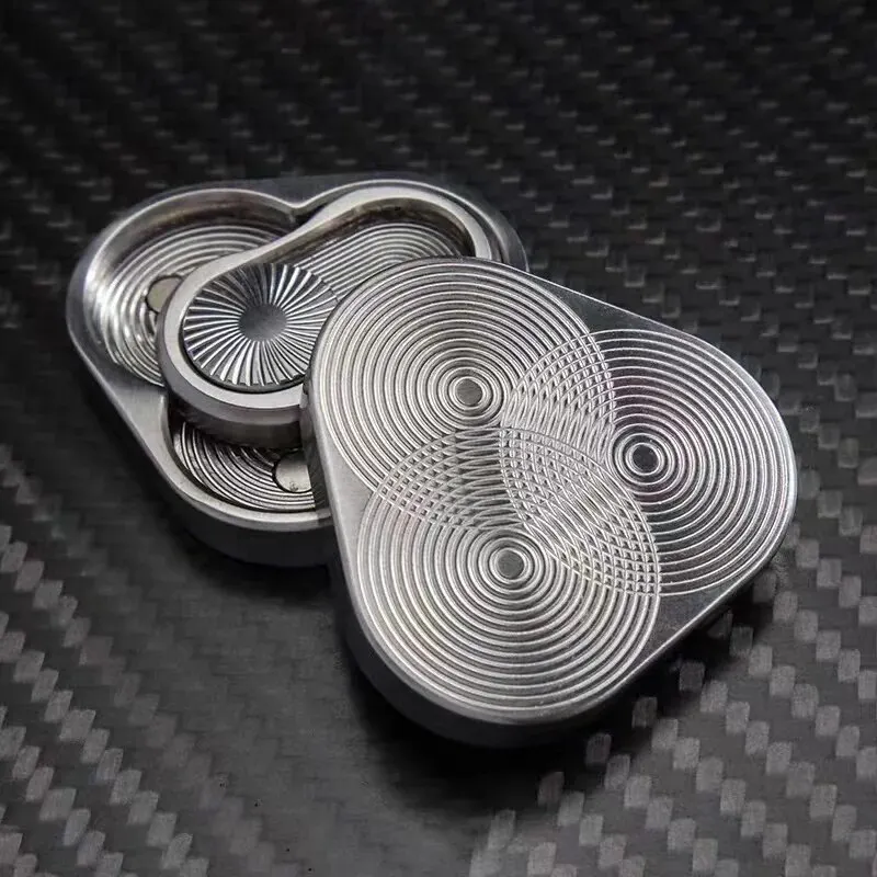 Metal Fidget Spinner for Adults, Magnetic Fidget Slider EDC Toy, ADHD, Autism Sensory Stress Relief & Focus Aid