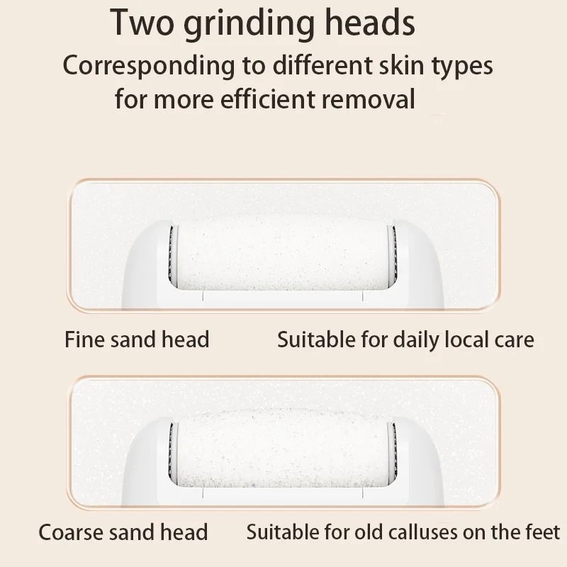 USB Powered Rechargeable Electric Foot Grinder and Callus Remover