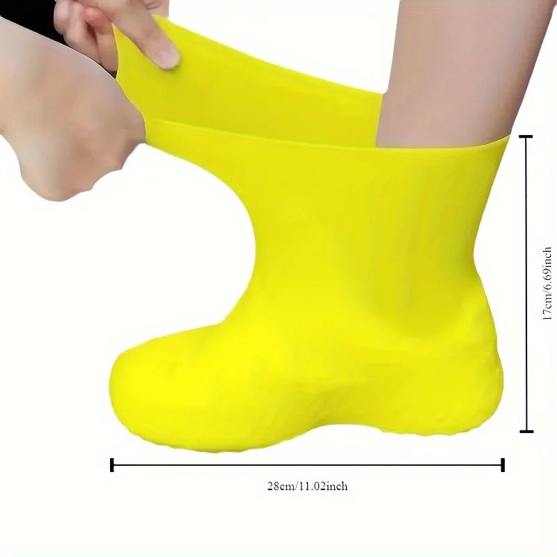 Reusable Waterproof Silicone Shoe Covers Non Slip Rain Protection