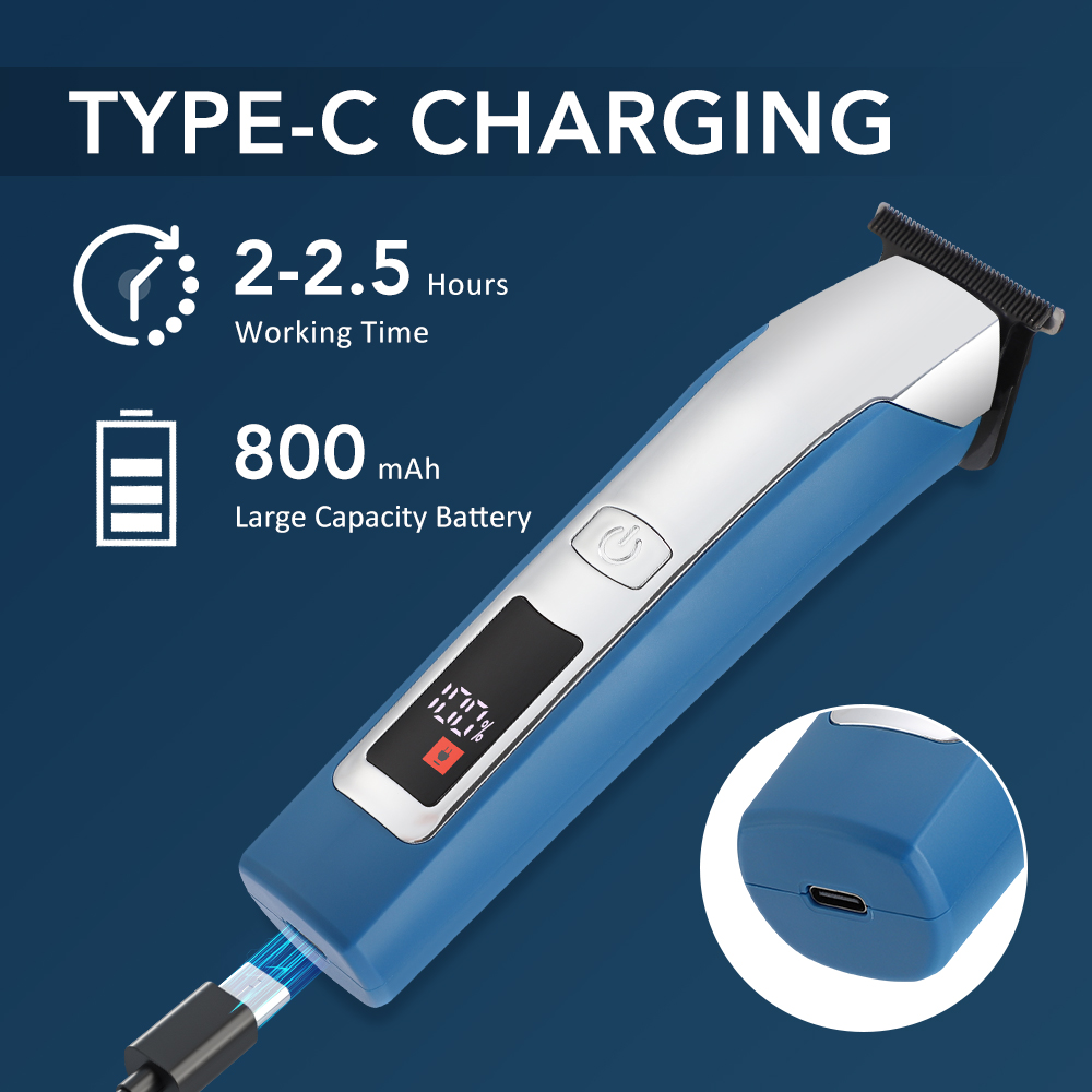 Wireless Trimmer Professional Clipper Machine, Rechargeable Hair Cut Barber