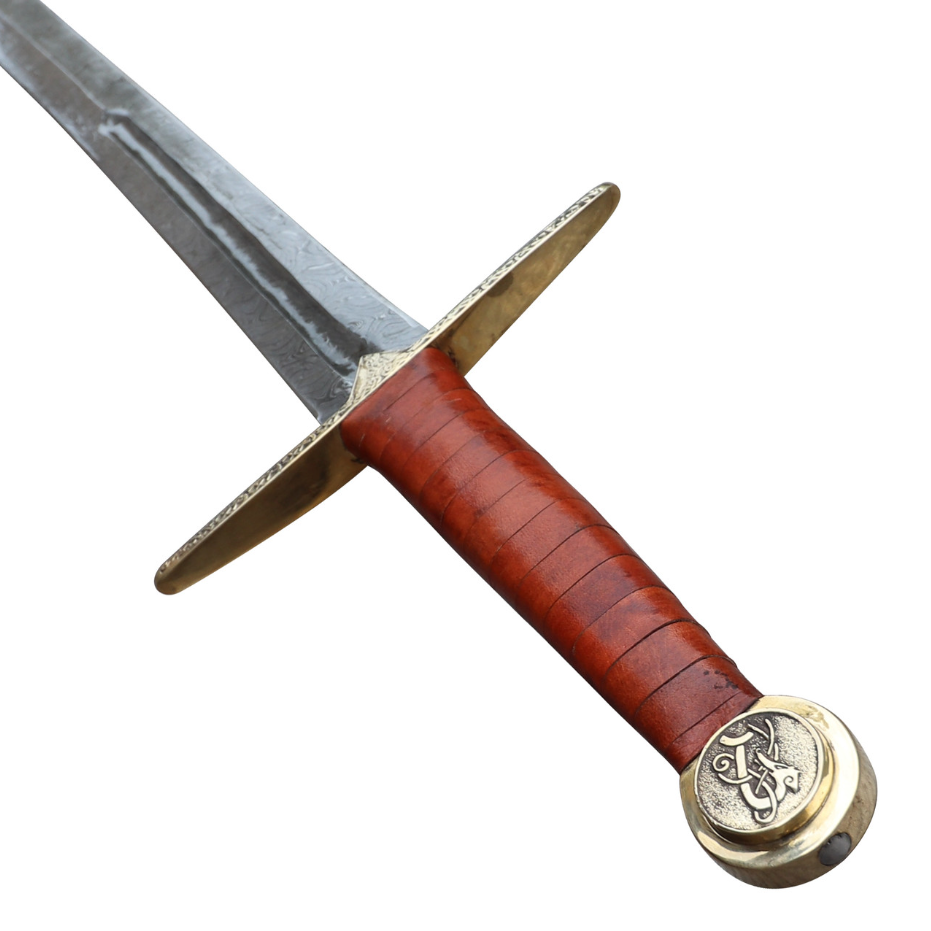 Valhalla Medieval Viking Long Sword, Damascus Steel Long Viking Sword, Medieval Viking Long Sword