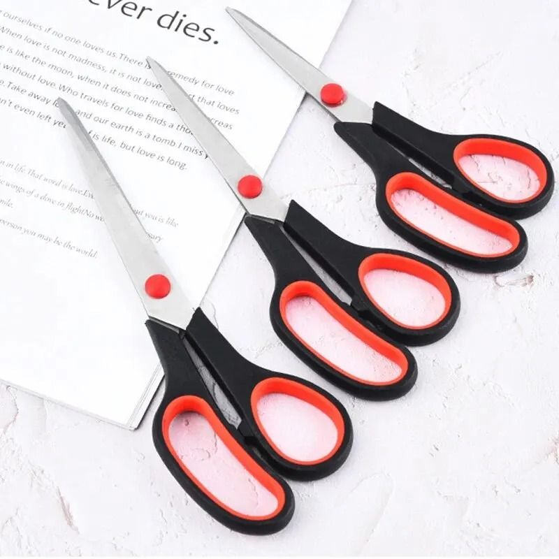 High Precision Stainless Steel Sewing Scissors and 3 Piece Comfort Grip Multipurpose Craft Set