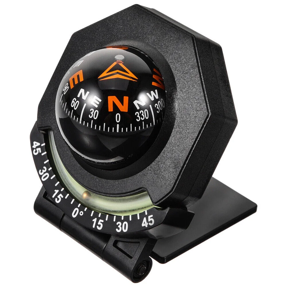 High Precision Car Compass with Inclinometer Dashboard Navigation Gauge