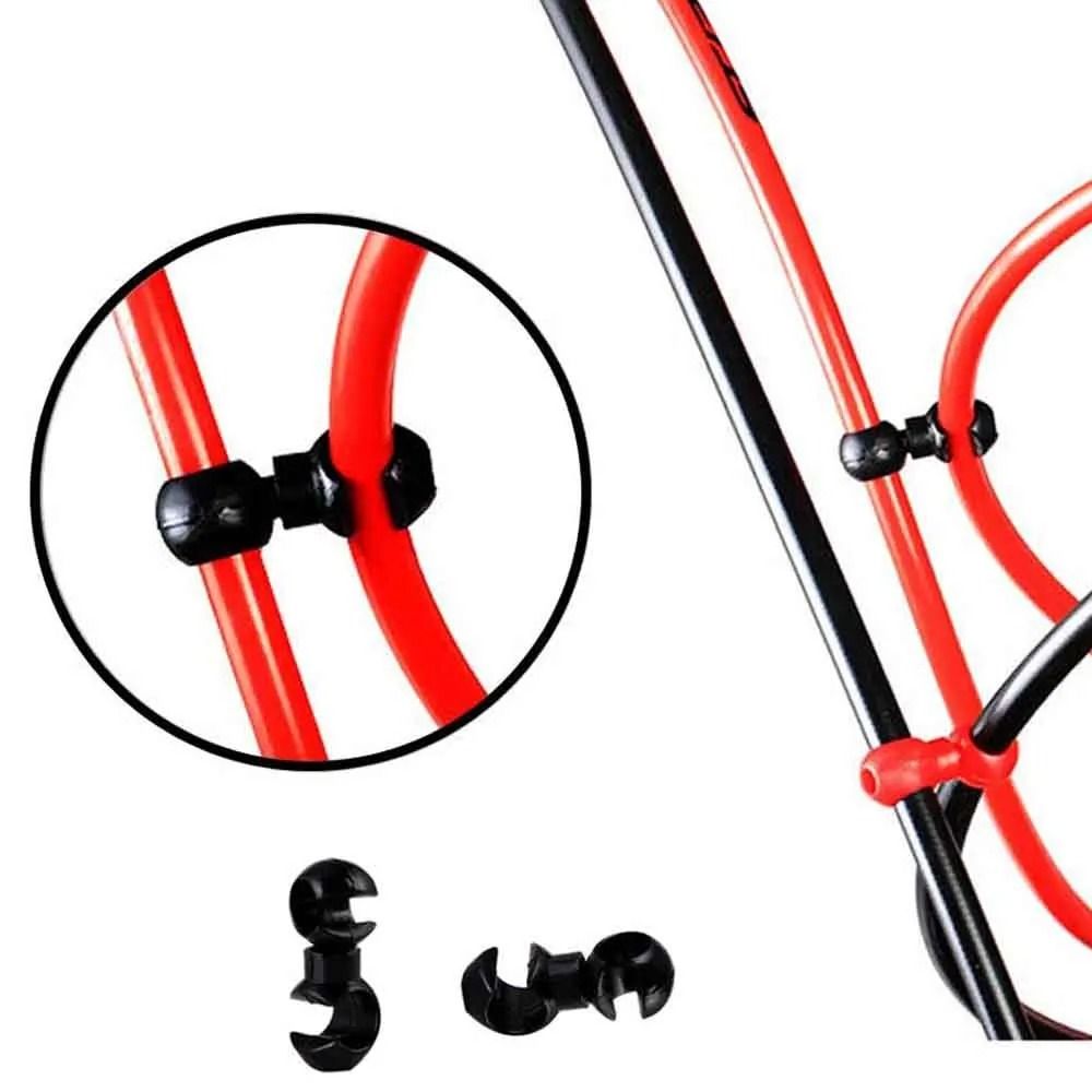 10-Piece Rotatable S-Style Bicycle Cable Management Clips