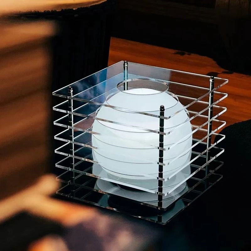 Rechargeable Acrylic LED Table Lamp with 16 Colors and Dimmable Brightness