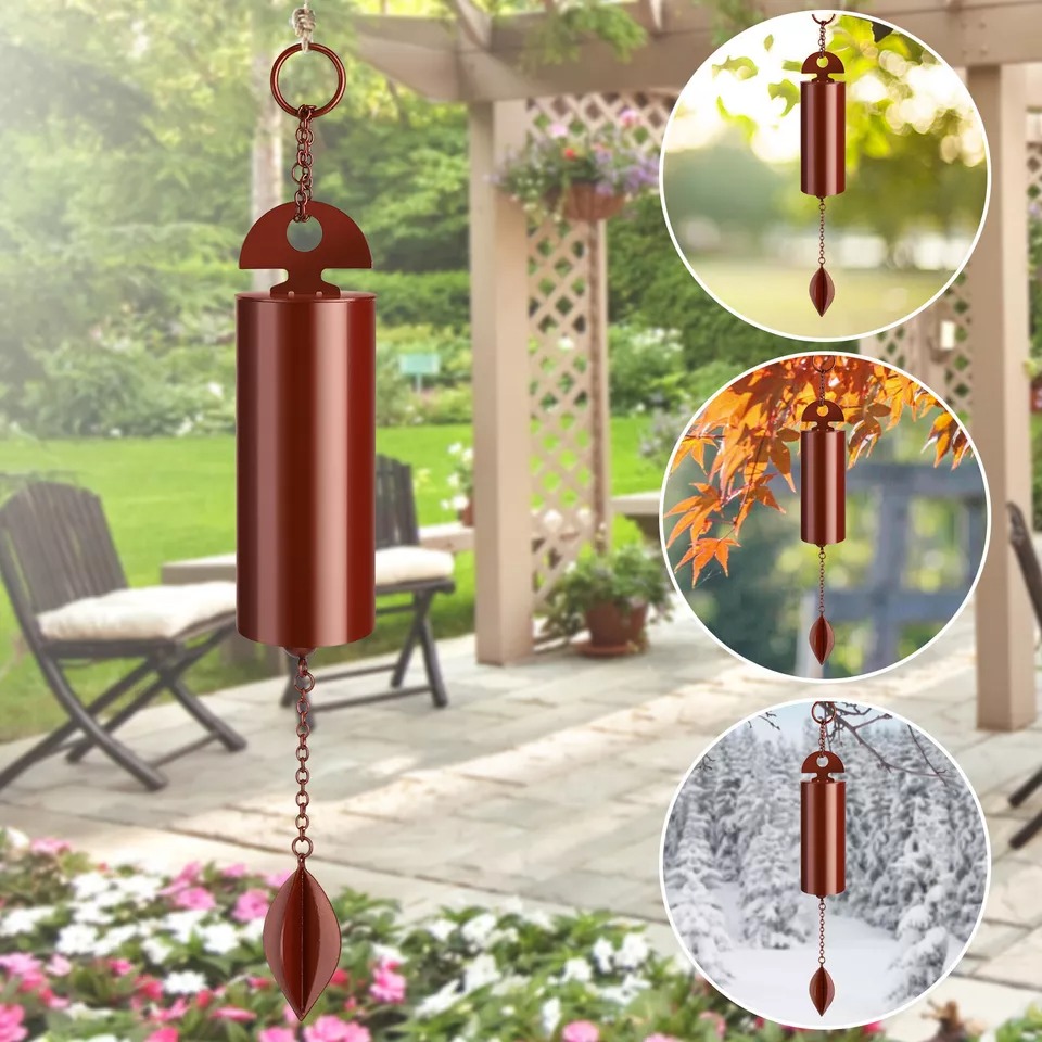 Deep Resonance Serenity Bell Heroic Windchime Home Outdoor Yard Decoration
