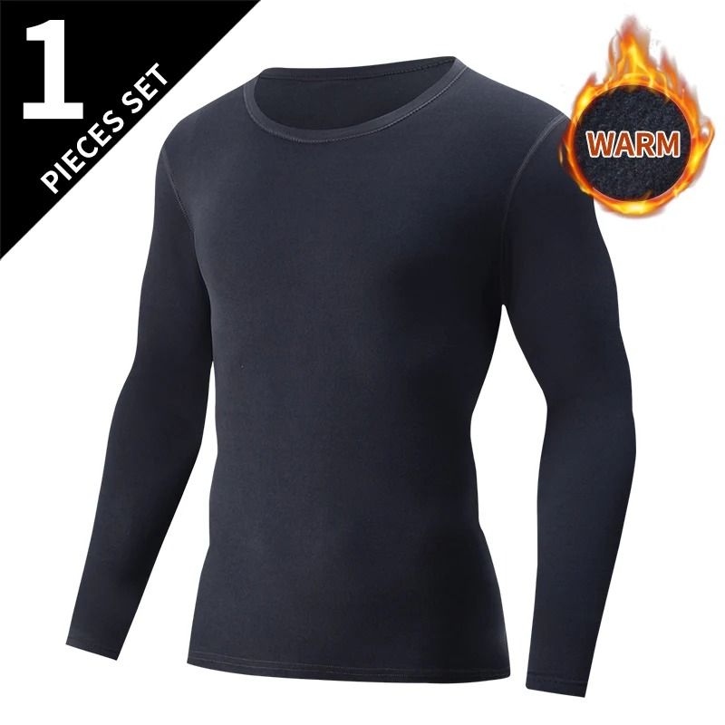 Mens Thermal Underwear Long Sleeve Top and Pants Set