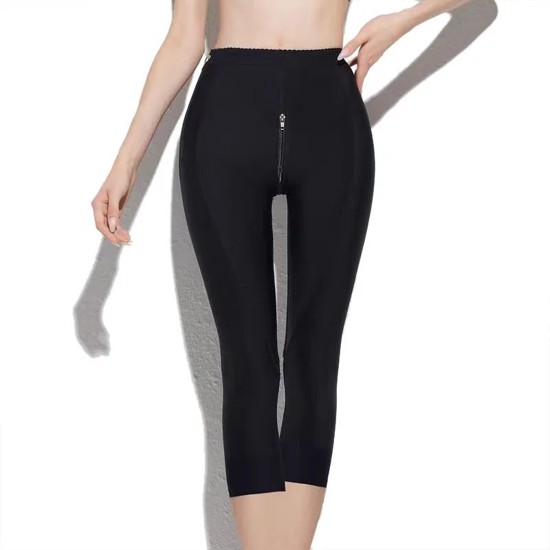 Womens Post-Liposuction Compression Shapewear – Thigh & Belly Control Recovery Pants Medical Body Shaper