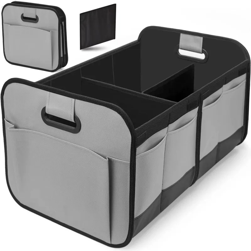 Car Storage Box, Large Capacity Trunk Storage Box, Foldable Oxford Cloth Storage Box for Easy Organization