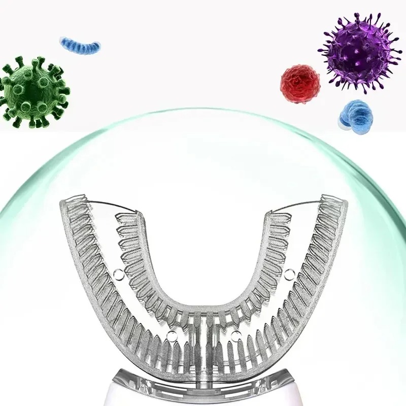 Sonic Electric Toothbrush, Full Mouth Auto U-Shaped, USB Rechargeable, Waterproof, Daily Dental Care