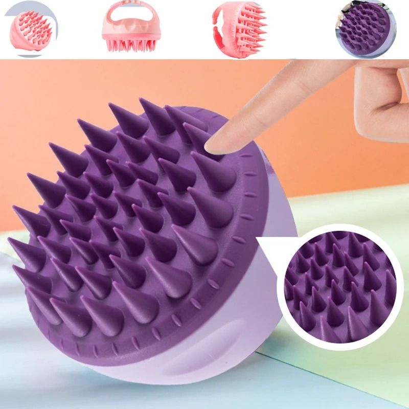 Handheld Silicone Scalp Massage and Shampoo Brush