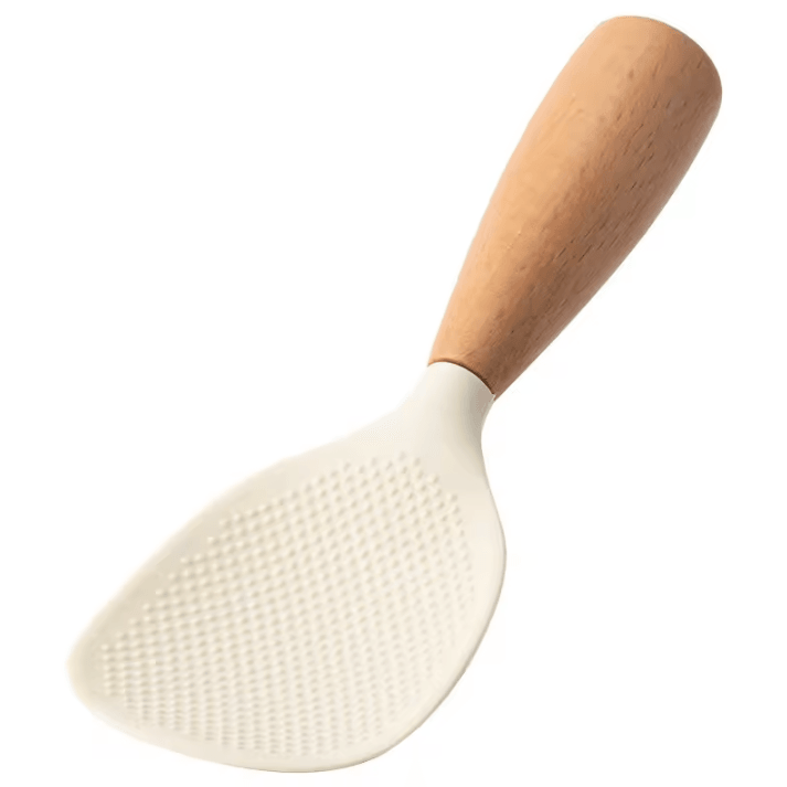 High-Temperature Silicone Cooking Spoon – Non-Stick Rice & Pot Spoon with Anti-Scald Handle