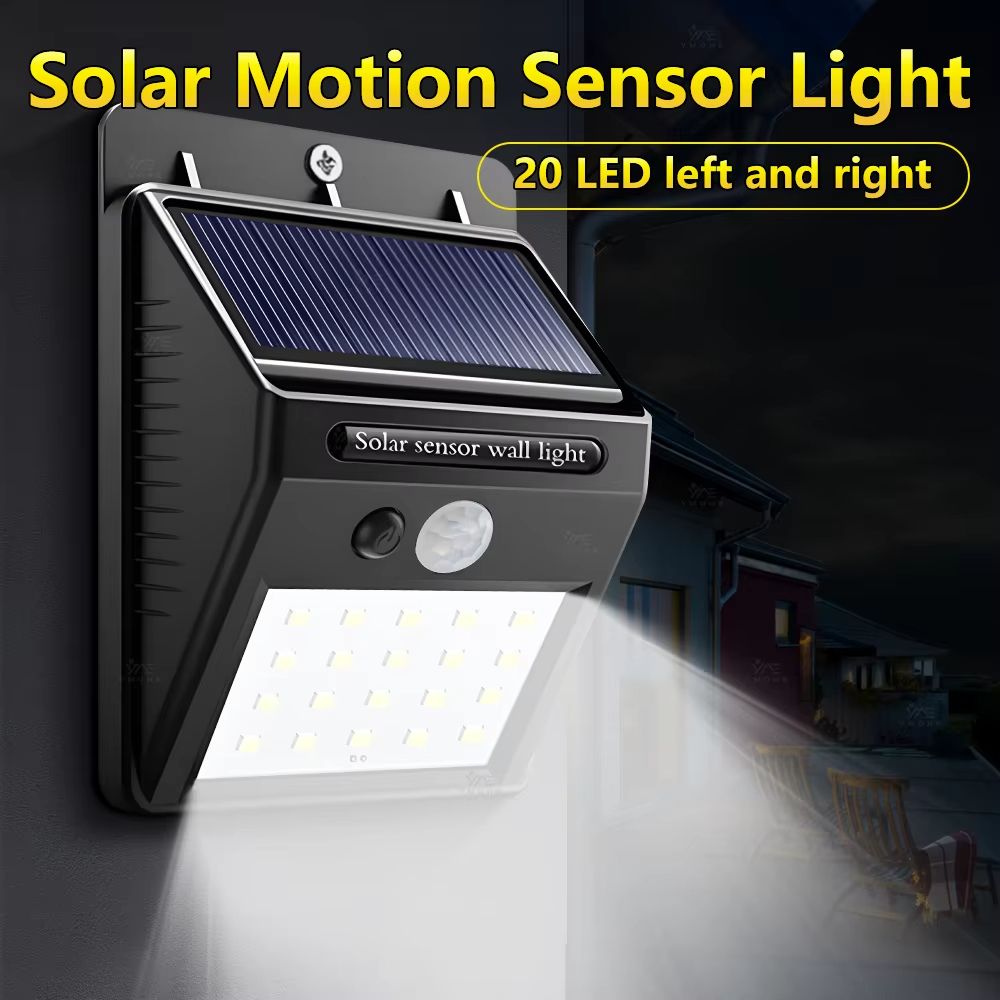4-Pack Solar Outdoor Wall Lights with Motion Sensor – Waterproof LED Security Lighting for Garden, Patio & Pathways