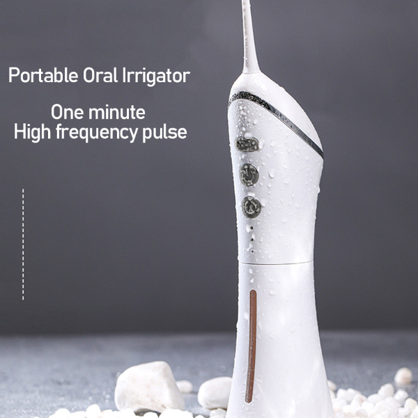 Portable Oral Irrigator Water Flosser USB Rechargeable Dental Whitening Care for Gums & Teeth