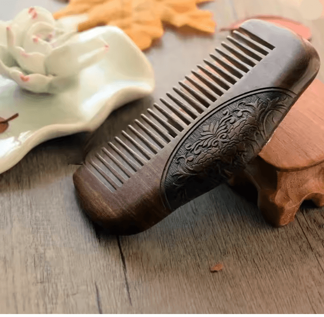 PureWood Pocket Sandalwood Comb Fine Tooth Beard and Hair Styling