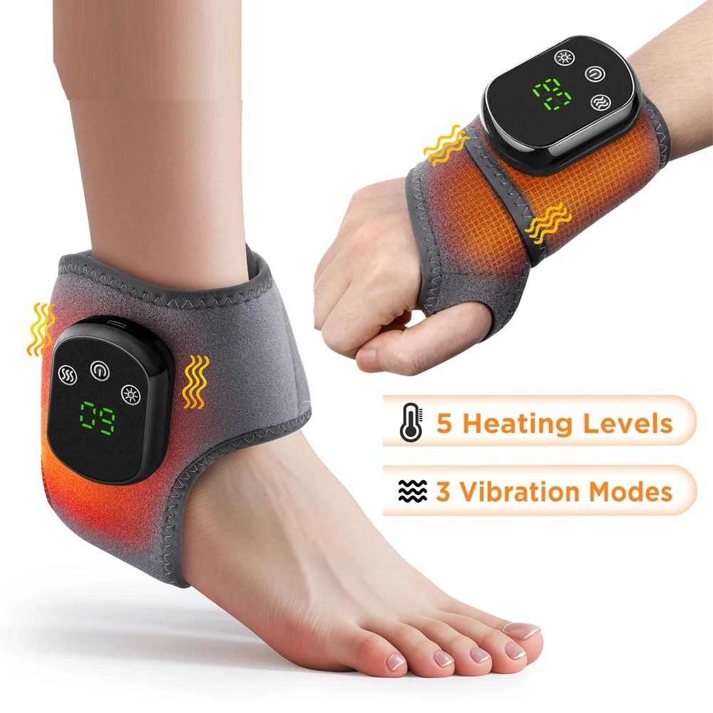 Electric Heat and Vibration Brace for Wrist and Ankle