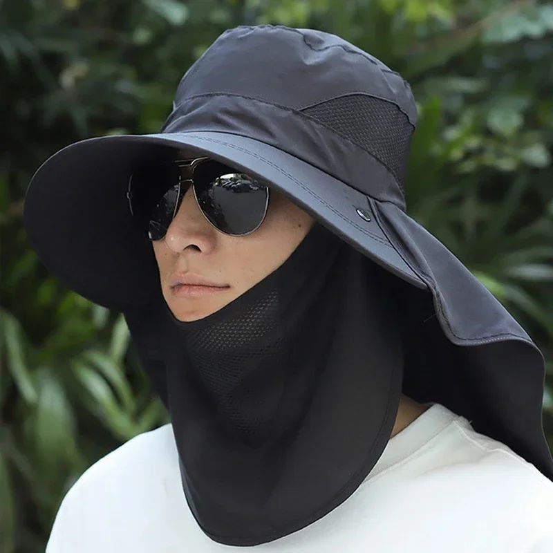Removable Flap UV Protection Sun Hat – Convertible Wide Brim Fishing & Hiking Bucket Hat