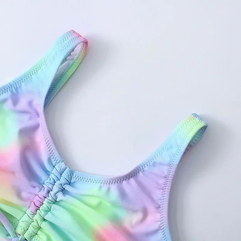 Tie Dye Girls Two Piece Bikini Set
