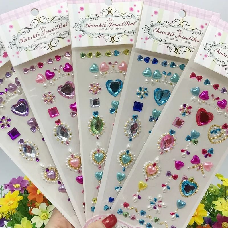 RadiantGlow Rhinestone Face Gems Self Adhesive Face Gem Stickers Festival Crystal Makeup Jewels