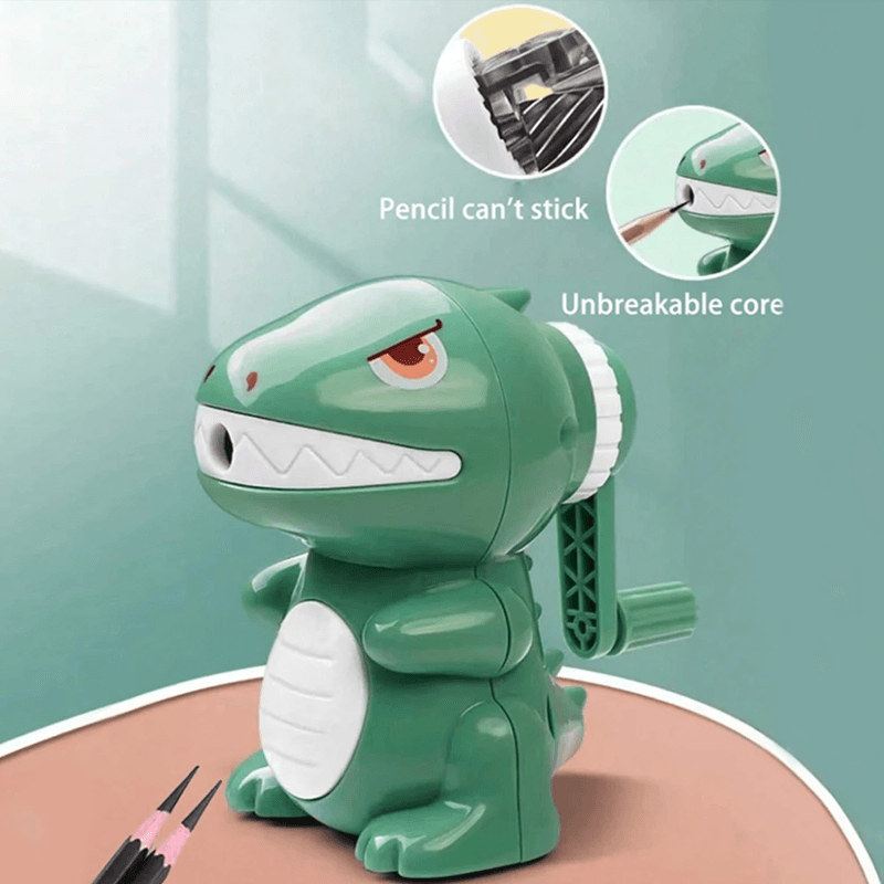 Cute Dinosaur Pencil Sharpener Manual Cartoon Sharpener for Kids and Students
