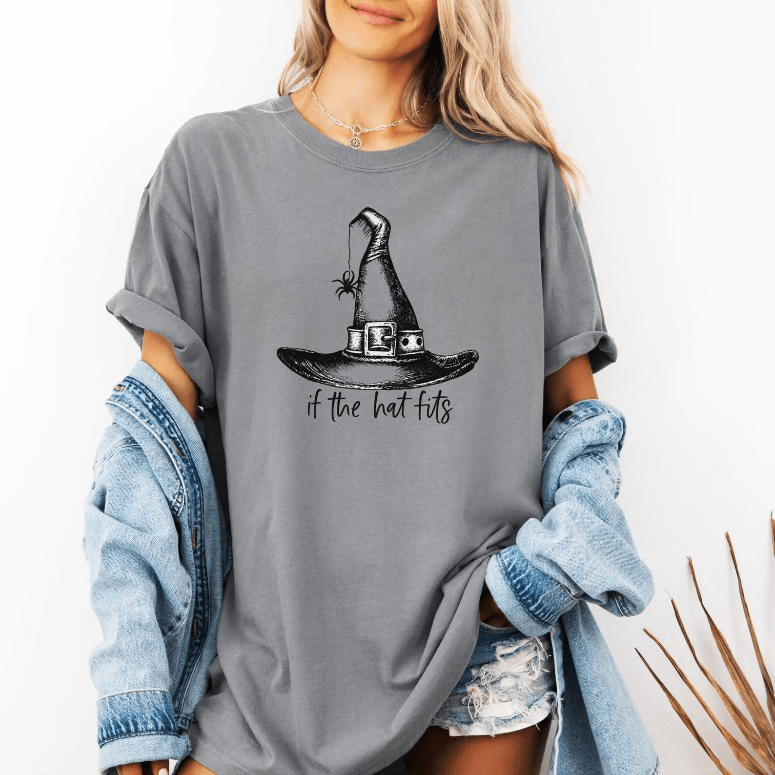 If The Hat Fits Witch Shirt Halloween Tee