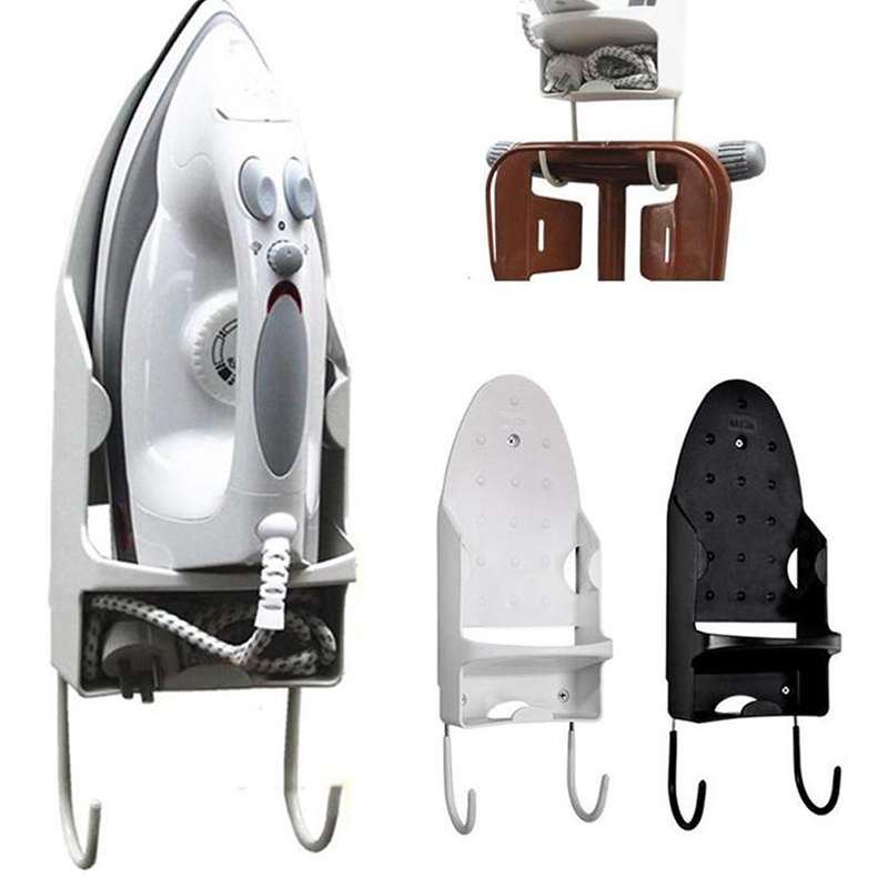 Wall Mount Iron Storage Rack, Portable Iron Holder for Home & Hotel Use
