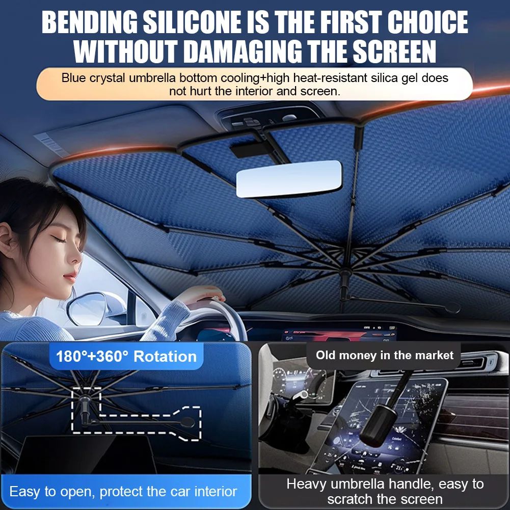 Car Windshield Sunshade Umbrella with UV Protection