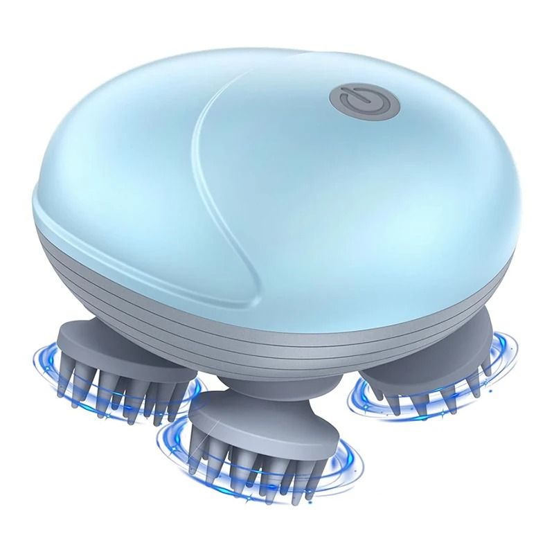 Electric Scalp Massager with Deep Tissue Kneading Vibration