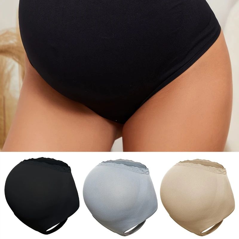 Seamless Maternity Shapewear Belly Support Pregnancy Panties 3 Pack