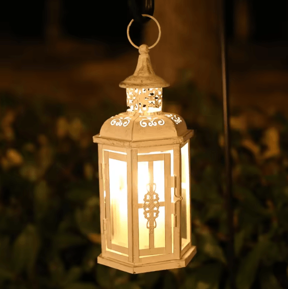 Vintage Metal Hanging Candle Lantern Decorative Candle Holder for Indoor Outdoor Wedding Home Decor