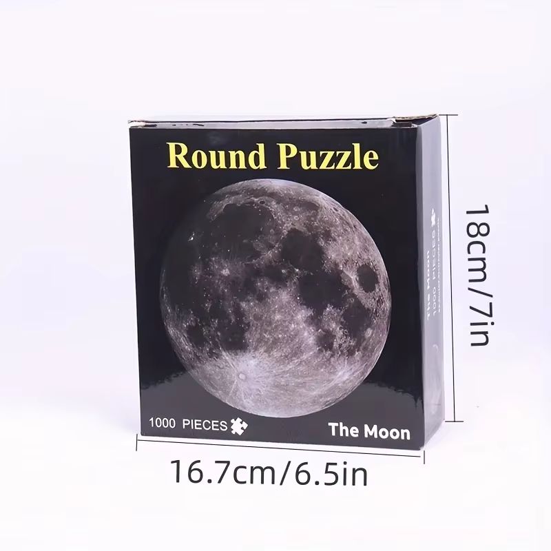 1000 Piece Space Moon Earth Puzzle Matte Finish Giant Galaxy Wall Art Jigsaw