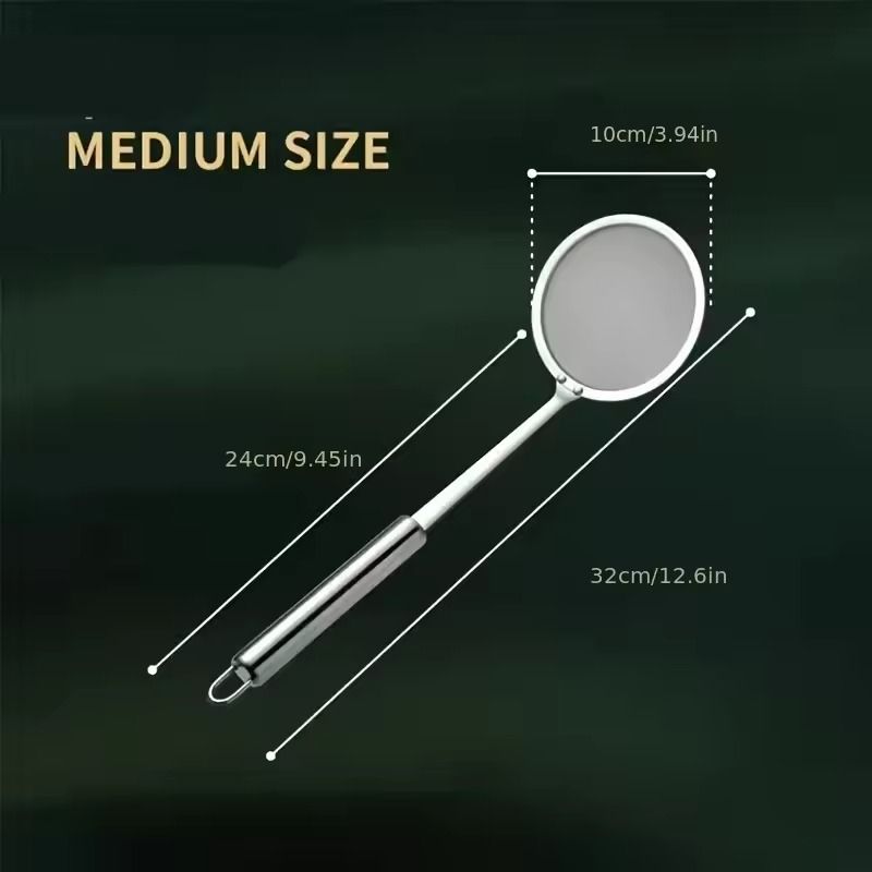 Fat Skimmer Spoon Stainless Steel Fine Mesh Strainer Spoon