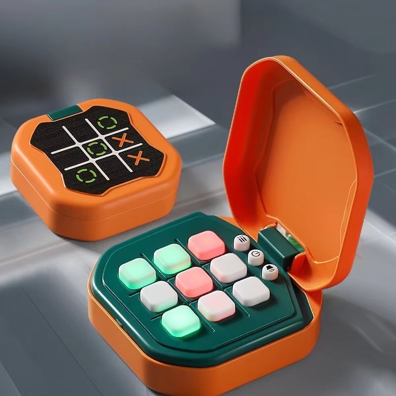 FlexiPlay Electronic Tic-Tac-Toe Board Game - Portable Montessori Puzzle Set