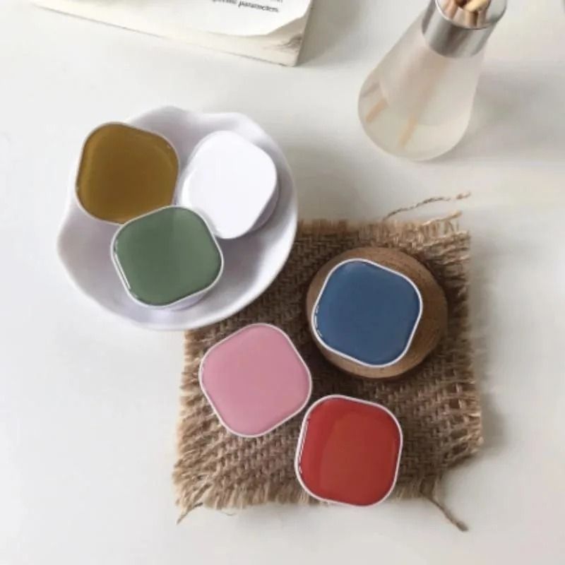 Cute Square Phone Grip & 360° Rotatable Finger Ring Stand