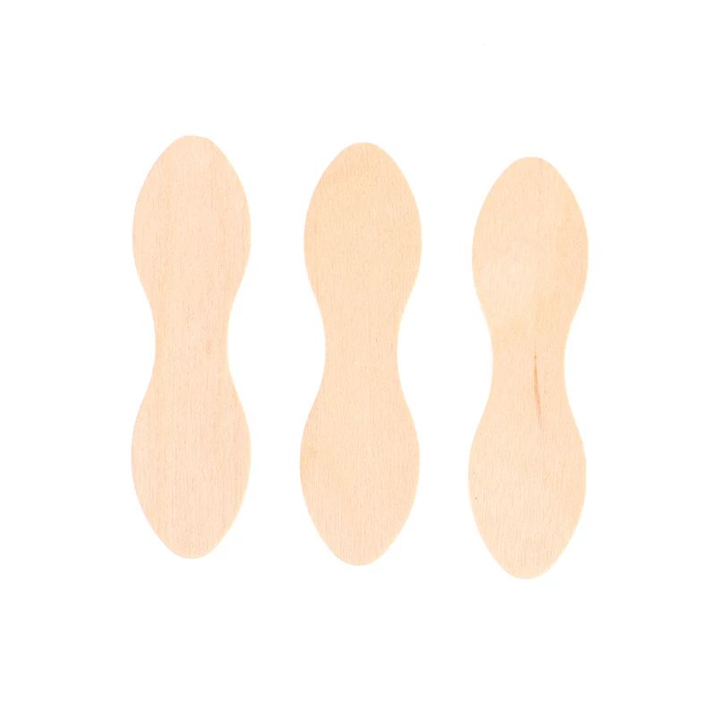 50 Pcs Disposable Wooden Waxing Sticks Body Hair Removal Spatula
