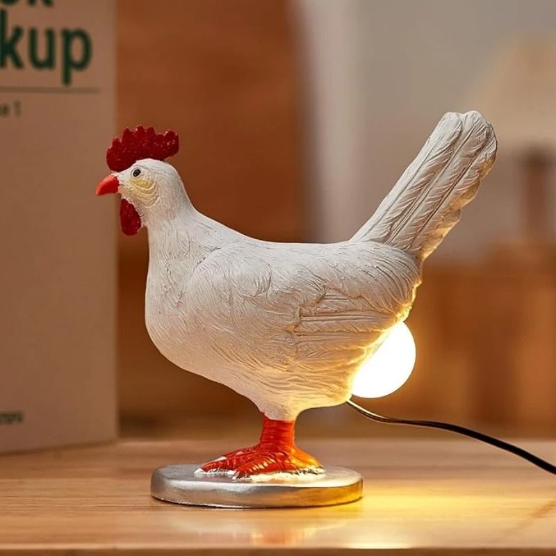 Decorative Chicken Night Light Animal Shaped LED Lamp for Home Party and Easter Decor