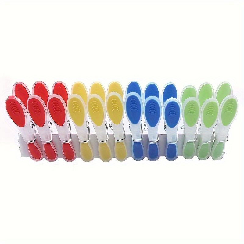 Windproof Plastic Clothespins Set Durable Laundry Clips for Socks Underwear and Small Items