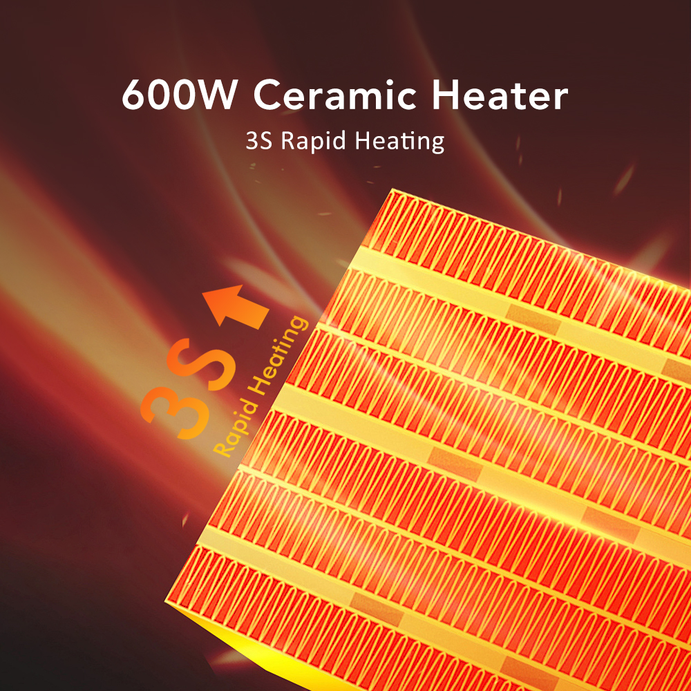 Portable Heater Electric, Heater Plug In Wall, Quiet Room Heater for Winter Heating Home Appliance