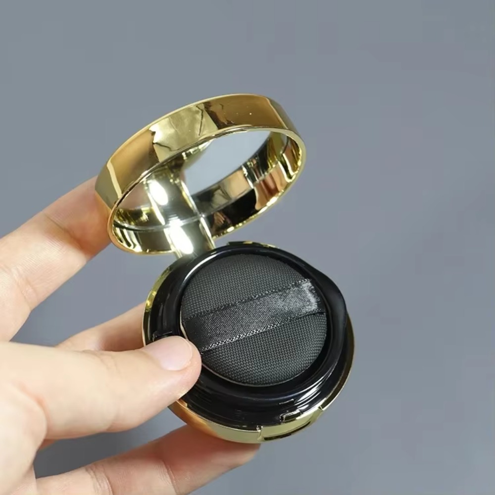 Air Cushion Foundation Mini Puff Box with Mirror and Sponge - Portable Cosmetic Case for BB Cream