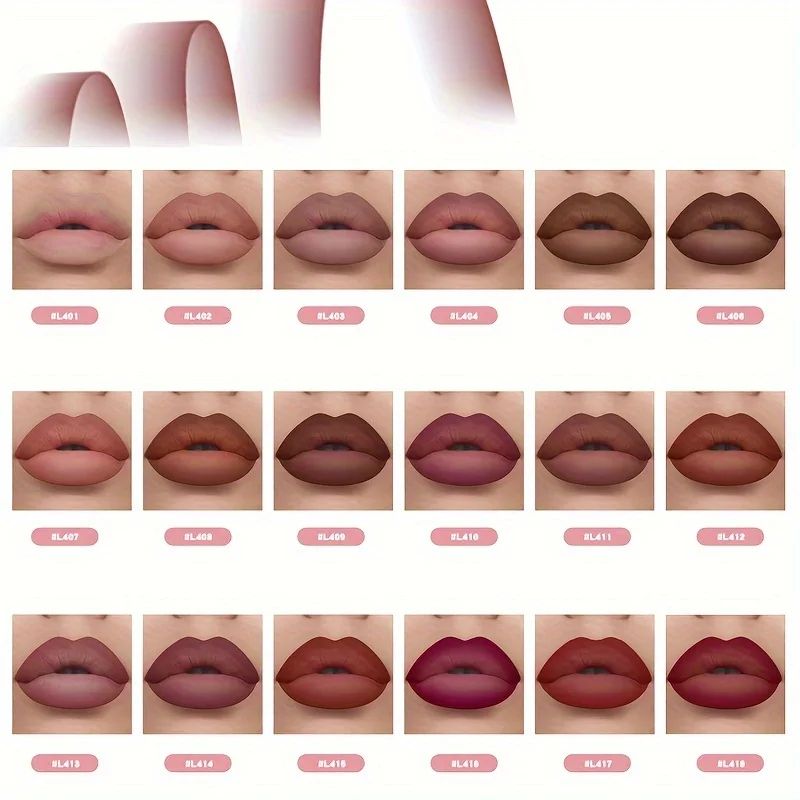6-Piece Velvet Matte Lip Liner Pencil Set Long-Lasting Waterproof Definition