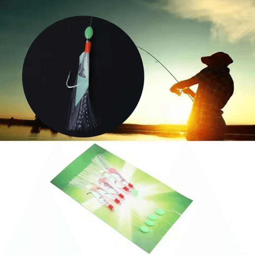 5-Piece Multi-Color Soft Fishing Lure Set – Imitation Fish & Shrimp Bait with Crystal Barbed Hooks