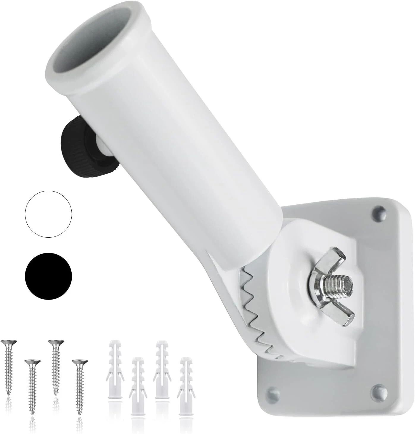 Adjustable Aluminum Flag Pole Holder for Outdoor Use Multi Position Bracket Mount