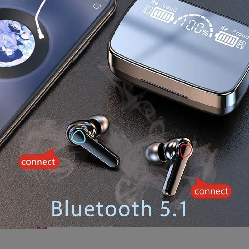 Wireless Bluetooth Headset 5.3 with IPX5 Waterproof & HiFi Stereo