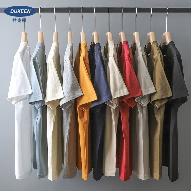 Oversized Mens Heavyweight Cotton T Shirt Loose Fit Casual Summer Tee
